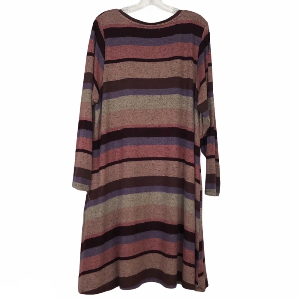 Cupio NWT Women’s Stripe Dream Soft Shirt‎ Dress 2X
